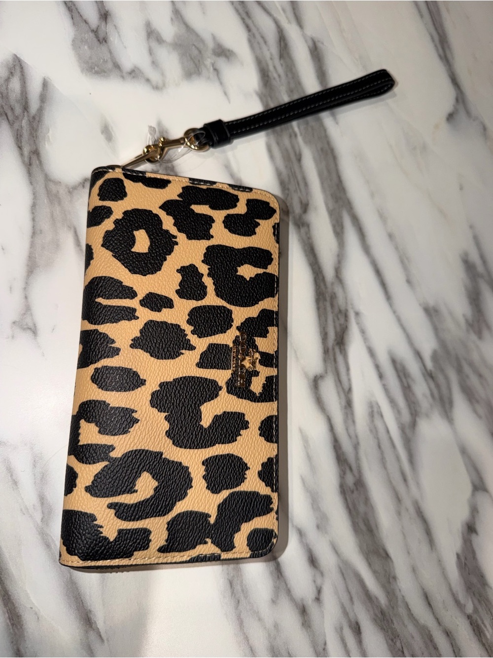 Coach Leopard Print Large zip around wallet